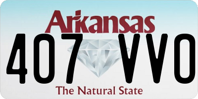 AR license plate 407VVO