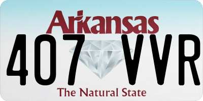 AR license plate 407VVR