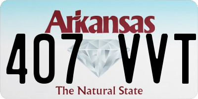 AR license plate 407VVT