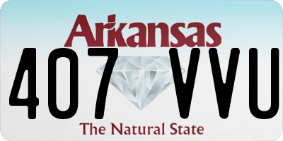 AR license plate 407VVU