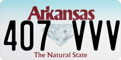 AR license plate 407VVV