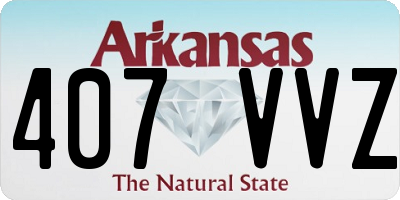 AR license plate 407VVZ