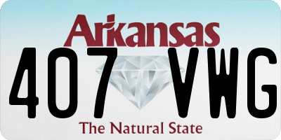AR license plate 407VWG