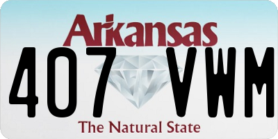 AR license plate 407VWM