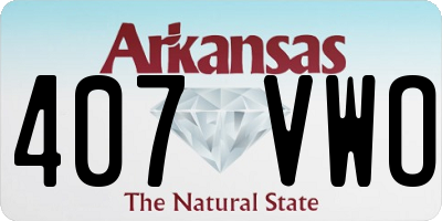 AR license plate 407VWO