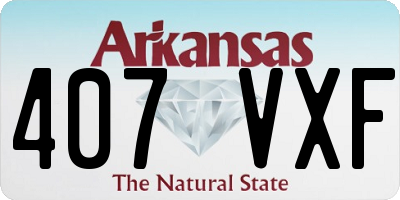 AR license plate 407VXF