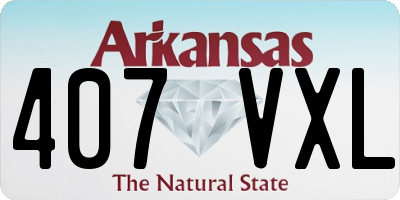 AR license plate 407VXL
