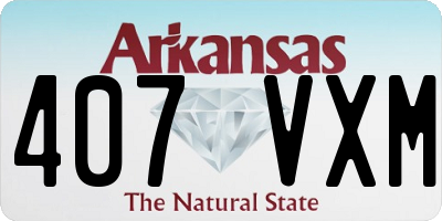 AR license plate 407VXM
