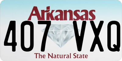 AR license plate 407VXQ