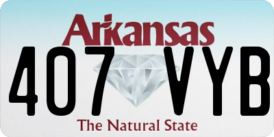 AR license plate 407VYB