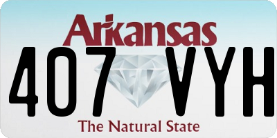 AR license plate 407VYH