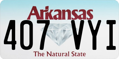 AR license plate 407VYI