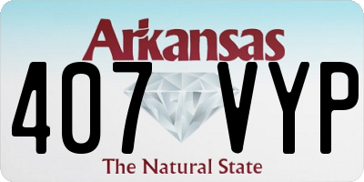AR license plate 407VYP