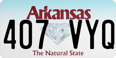 AR license plate 407VYQ