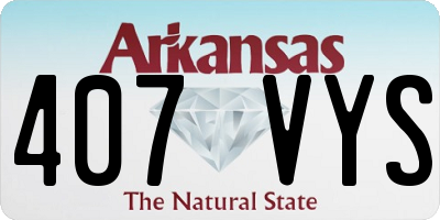 AR license plate 407VYS