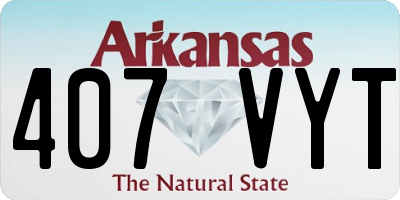 AR license plate 407VYT