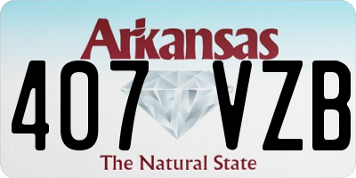 AR license plate 407VZB