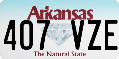 AR license plate 407VZE