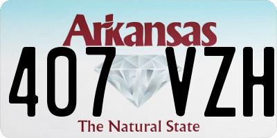 AR license plate 407VZH