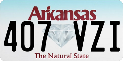 AR license plate 407VZI