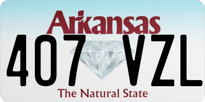 AR license plate 407VZL