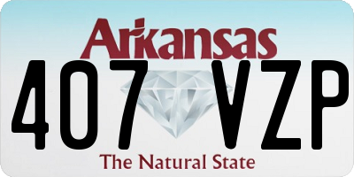 AR license plate 407VZP