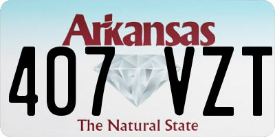 AR license plate 407VZT