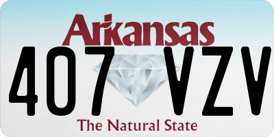 AR license plate 407VZV