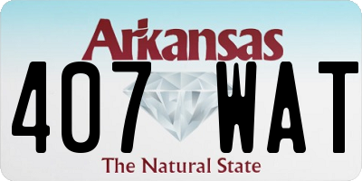 AR license plate 407WAT