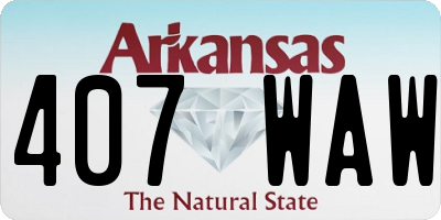 AR license plate 407WAW