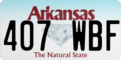 AR license plate 407WBF