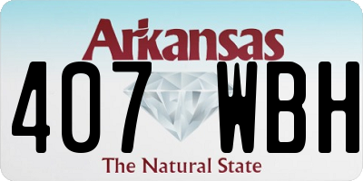 AR license plate 407WBH
