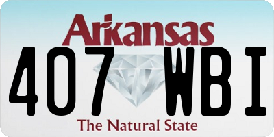 AR license plate 407WBI