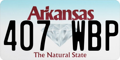 AR license plate 407WBP