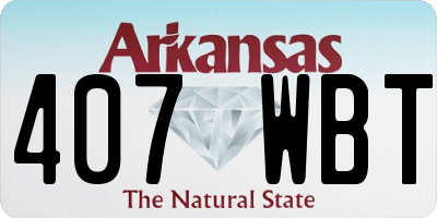 AR license plate 407WBT