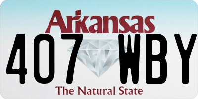 AR license plate 407WBY