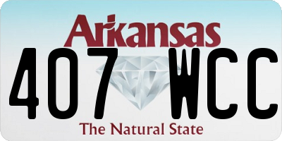 AR license plate 407WCC