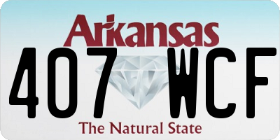 AR license plate 407WCF
