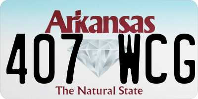 AR license plate 407WCG