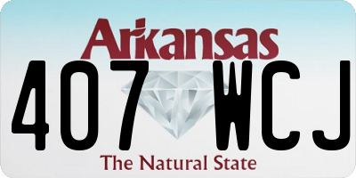 AR license plate 407WCJ