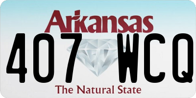 AR license plate 407WCQ