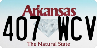 AR license plate 407WCV