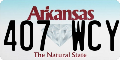 AR license plate 407WCY