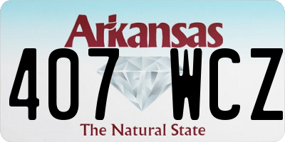 AR license plate 407WCZ