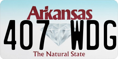 AR license plate 407WDG