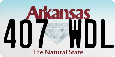AR license plate 407WDL