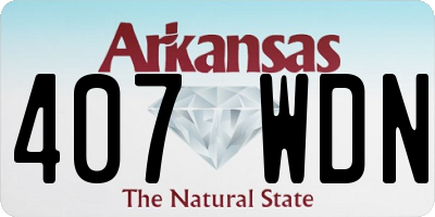 AR license plate 407WDN