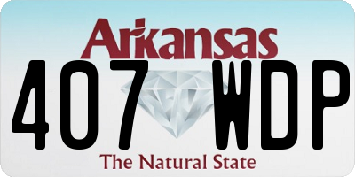AR license plate 407WDP