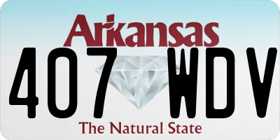 AR license plate 407WDV
