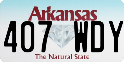 AR license plate 407WDY